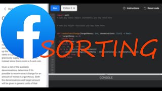 Facebook interview question: sorting: balanced split