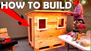 DIY Kids Playhouse from Start to Finish Very Easy