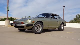 Survivor 1976 Datsun 280Z 2+2 4 Speed in Green \u0026 Ride on My Car Story with Lou Costabile