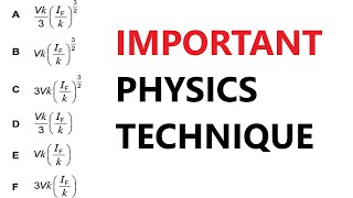 Important Cambridge Physics Question: ENGAA and NSAA 2021 Solutions