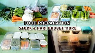 BONGKAR BELANJAAN HEMAT, FOOD PREPARATION STOCK 4 HARI BUDGET 110RB