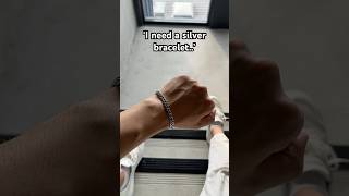 Best silver bracelet for men (Cuban link chain)