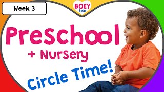 Preschool Learning Videos - Morning Circle Time Activities for 2 year old/3 year old/4 year old Kids