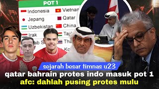 Ini Bahaya, Mereka Makin Sulit Dihentikan: Qatar Bahrain Protes, AFC Angkat Tangan. Indo Masuk POT 1