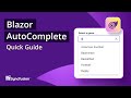 Blazor AutoComplete: The Ultimate Feature Walkthrough