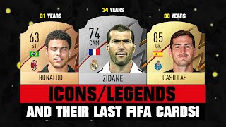 FIFA 22 | ICONS AND THEIR LAST FIFA CARDS! 😱🔥 ft. Zidane, Ronaldo, Casillas… etc