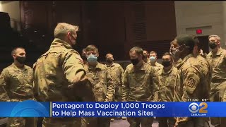 Pentagon Deploys 1,000 Troops To Help California's Mass Vaccination Sites