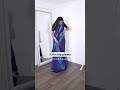 4 Draping Hacks Cotton Saree | modern saree drape style | saree drape in different style | #shorts