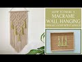 How To Make A Macrame Wall Hanging (Single Layer with Tassels) | Macrame Tutorial