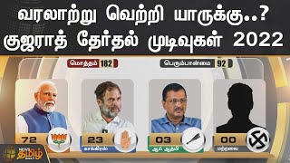 வரலாற்று வெற்றி யாருக்கு..? குஜராத் தேர்தல் முடிவுகள் 2022.! | Gujarat Election