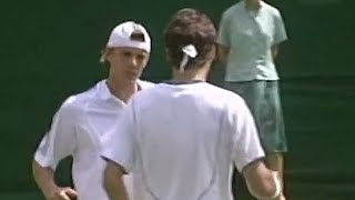 Roger Federer vs Paul-Henri Mathieu 2005 Wimbledon R1 Highlights