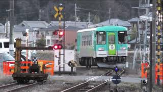 【寂れタウンのこよなき魅力】黄昏の北条町駅1748発列車と北条町の夕闇 鉄道のある風景～フラワ2000＋北条町古い宿場町