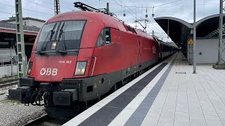 IC118 „Bodensee“ mit ÖBB + SBB-Wagen in Ulm Hbf