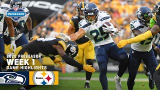 Seattle Seahawks vs. Pittsburgh Steelers Preseason Week 1 Highlights | 2022 NFL