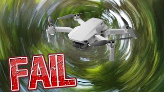 DJI Mavic Mini Hits Trees Multiple Times - FAIL