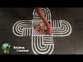 easy padi kolam design with 5x3x3 dots simple padi kolam beautiful rangoli padi kolam muggulu