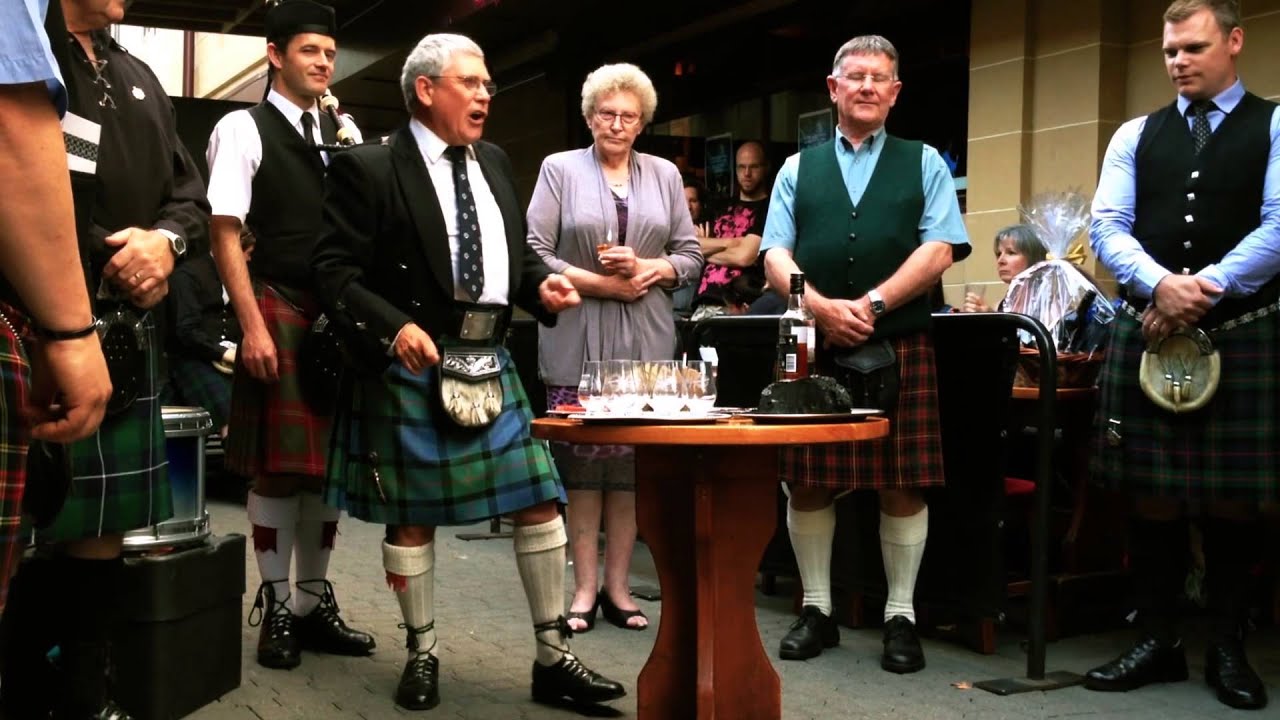 Haggis Ceremony / Address At The Celtic Inn - YouTube