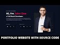 Build & Deploy Responsive Portfolio Website using Reactjs, vite, Tailwindcss || Free source code