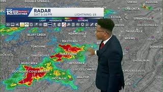 Tracking Lightning Storms: Alabama faces several rounds of heat fueled rain in the weather forecast