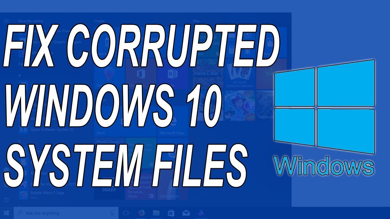 How To Repair Corrupted Windows 10 System Files & DLL Files Tutorial ...