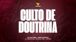 CULTO DE DOUTRINA - ÁREAS 10, 13 e 23 - SEGUNDA, 13/01/2025