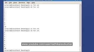 Unix : For Loop in Shell Scripting