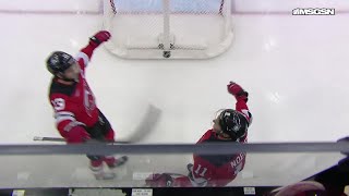 Stefan Noesen scores a goal against the New York Rangers