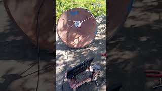 paksat 1R 38E dish antenna setting on 4 feet?