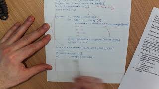 Part 3 - GCSE Computer Science - Handwritten - Python Array Question (1D array to work out average)