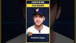 Jalen Benjamin Player of the Week | Slovakia Nike SBL | Round 12