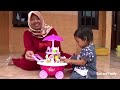 afsheena drama becomes seller of ice cream u0026 unboxing toys kids sweet cart ice cream