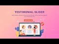 Testimonial Slider – show customer reviews on homepage