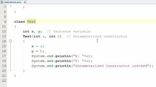93. Parameterized Constructor in Java Programming (Hindi)