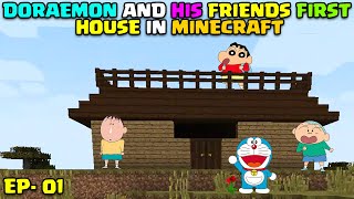 Doraemon and friends new house in minecraft I shinchan minecraft I doraemon minecraft I granny