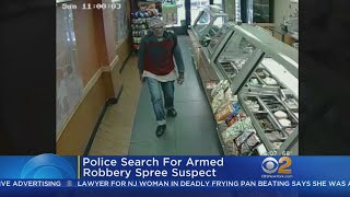 Police Search For Armed Robbery Spree Suspect