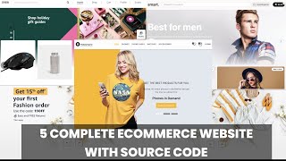 5 Complete Ecommerce Websites: Build \u0026 Deploy with Modern Tools | FREE Source Code