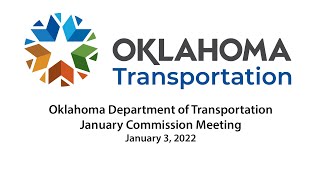 ODOT Commission Meeting January 3rd 2022