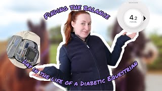 DAY IN THE LIFE OF A TYPE 1 DIABETIC EQUESTRIAN! Low sugars, Dexcoms and horses! || Vlog