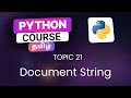 Document String in Python in Tamil