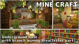 【Minecraft】ブラマイ場併設の地下拠点の作り方(後編) | How to Build an Underground base(last part)【マイクラ建築】