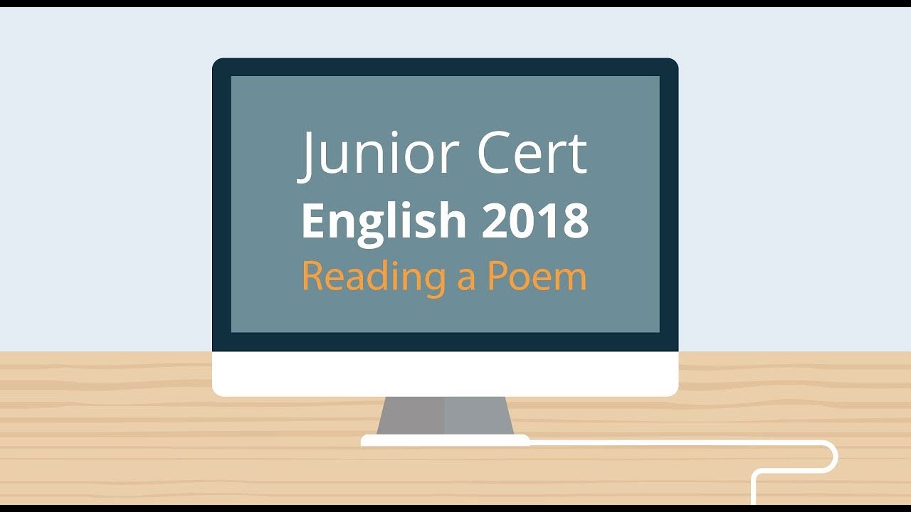 Junior Cycle English Reading A Poem Youtube