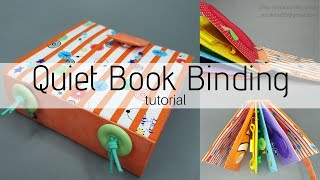 Quiet Book Binding Tutorial - Hard Cover  (grommets binding)