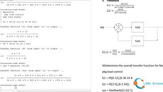 Step By Step Guide. Transfer Function -Process Control E.g 5 using Octave. Series,Parallel,Feedback