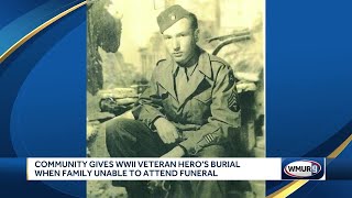 Hundreds attend veteran's funeral after family can't make it