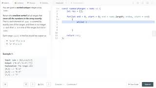 LeetCode 228. [easy] Summary Ranges