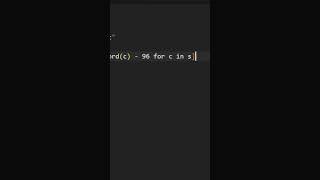 Replace Each Char with Its Alphabet Index in Python #coding #python #programming