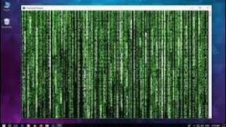 How to make matrix effect using Windows 10 | Command Prompt