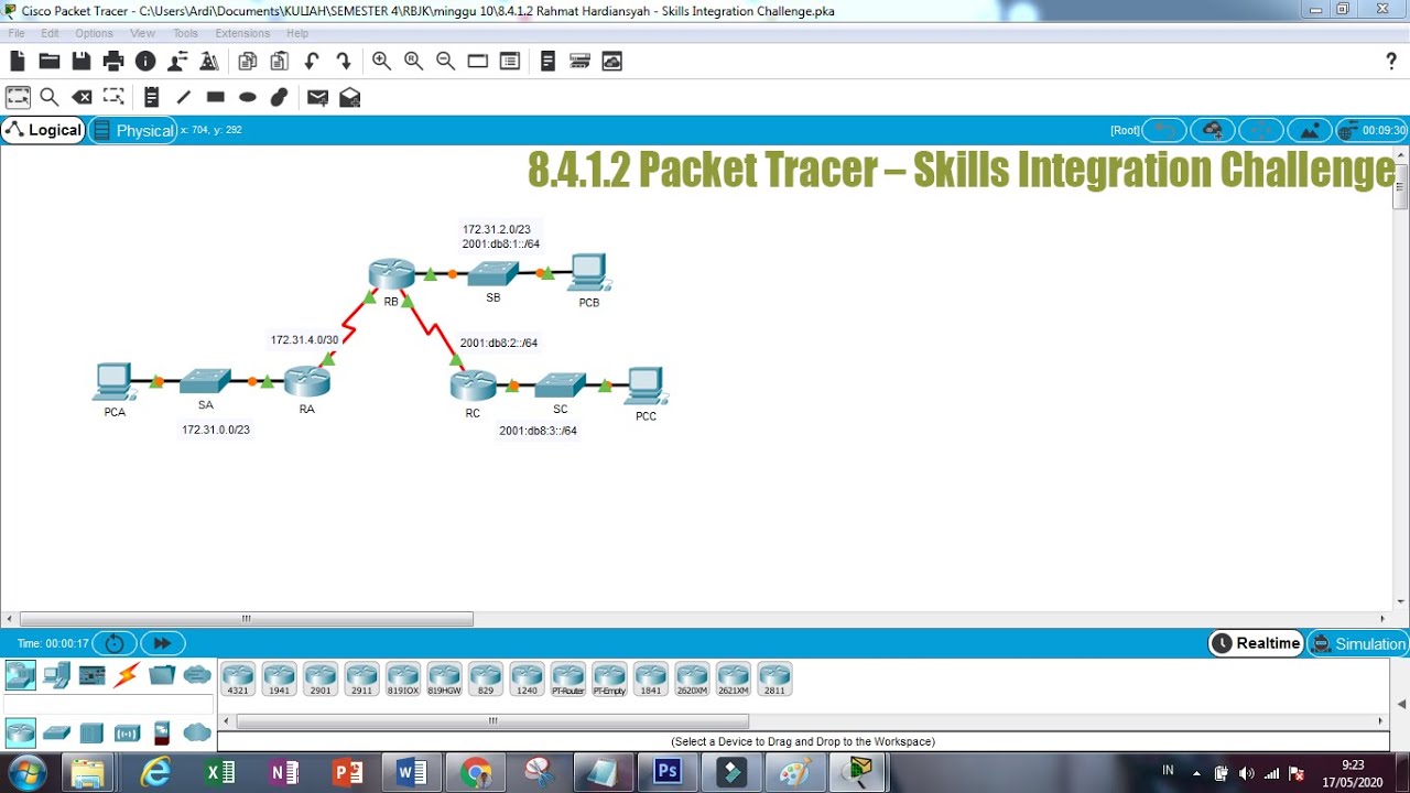 8.4.1.2 Packet Tracer – Skills Integration Challenge - YouTube