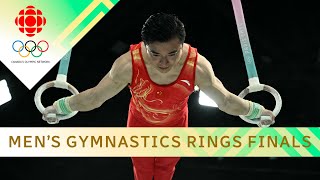 Watch China and Greece control the podium at the men's gymnastics rings final | #paris2024