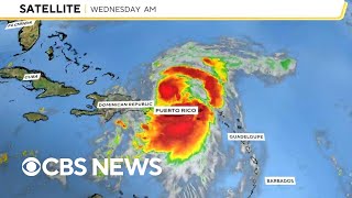 Ernesto strengthens to a hurricane as it rolls through Caribbean